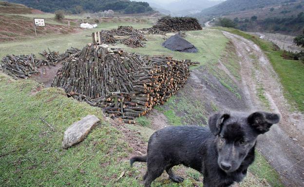 Peligro de derrumbe en la carbonera de Goikomendi