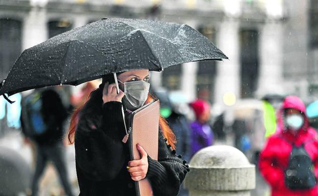 Un frente frío trae las primeras nevadas del otoño a Bizkaia