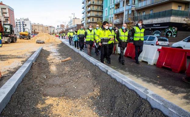 Las obras del tranvía a Salburua llegarán desde enero al tramo de la calle Florida