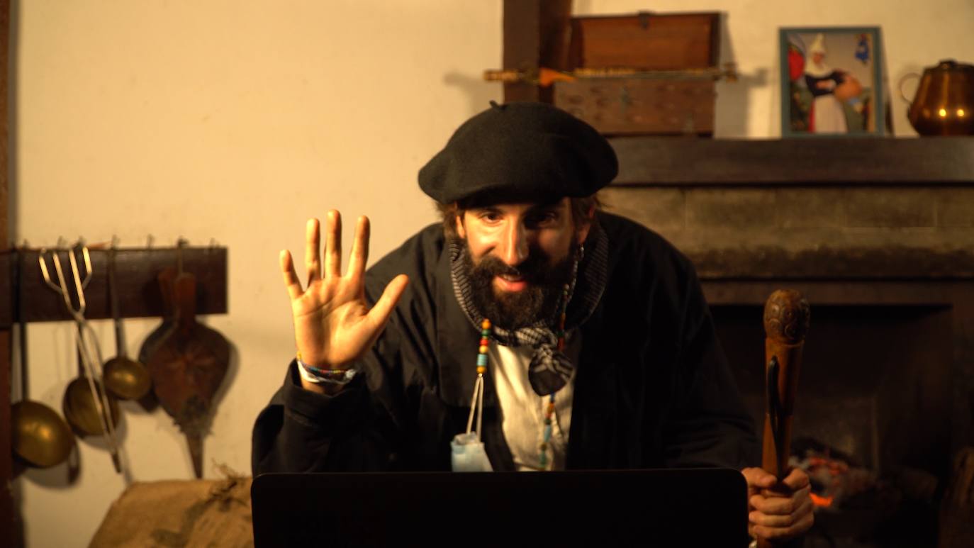 Deseos al Olentzero por videoconferencia