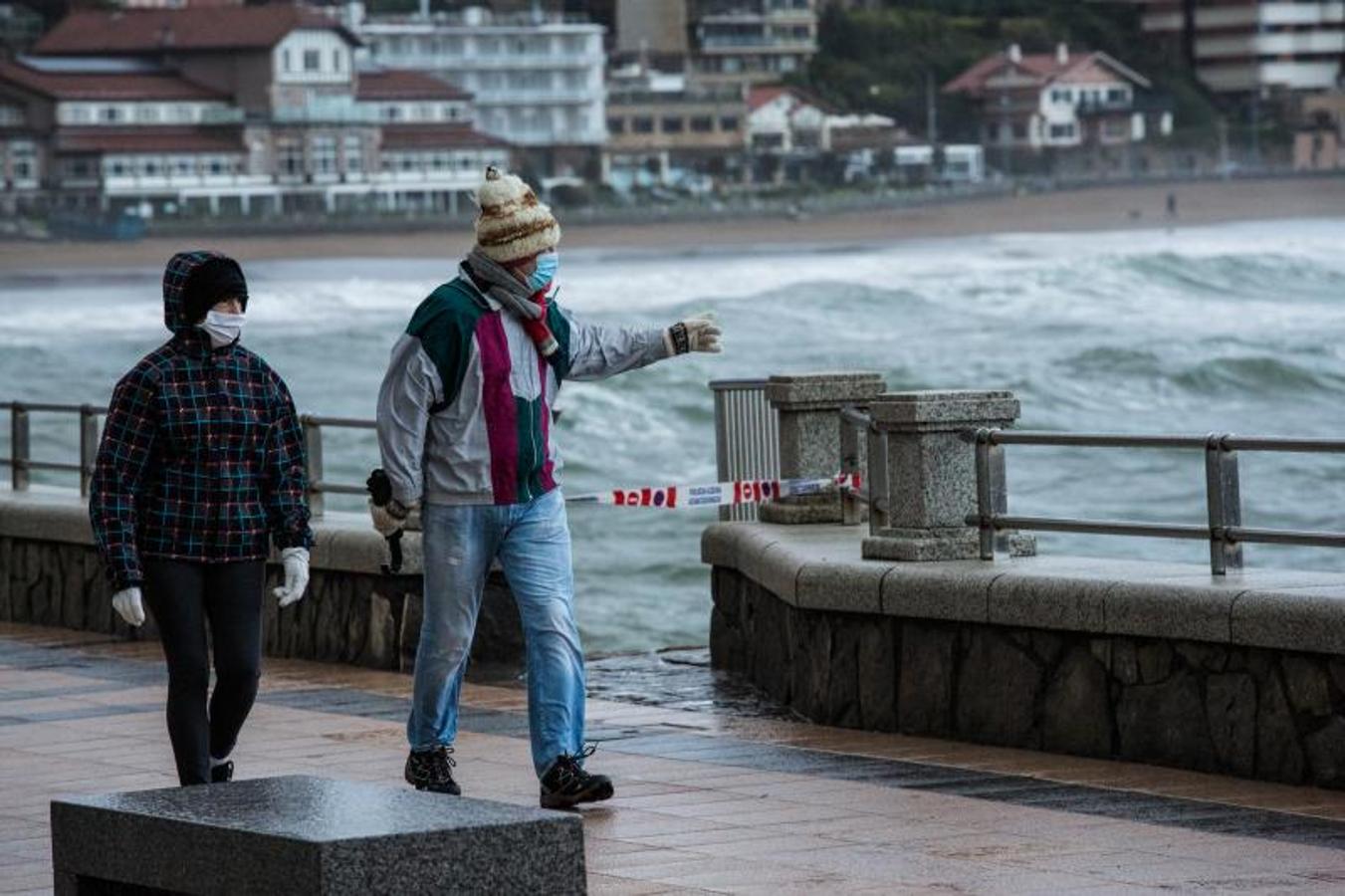 Viento, nieve y frío en un domingo desapacible