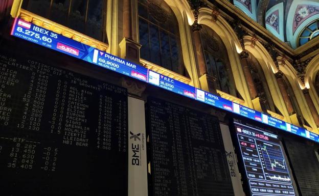 El Ibex mantiene los 8.200 puntos por el empuje de la banca a la espera del BCE