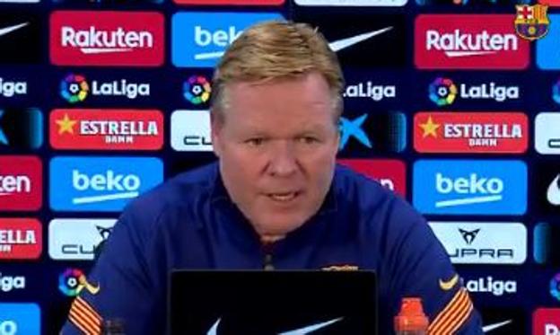 Koeman: «No es verdad que la plantilla quiera cambiar el sistema de juego»