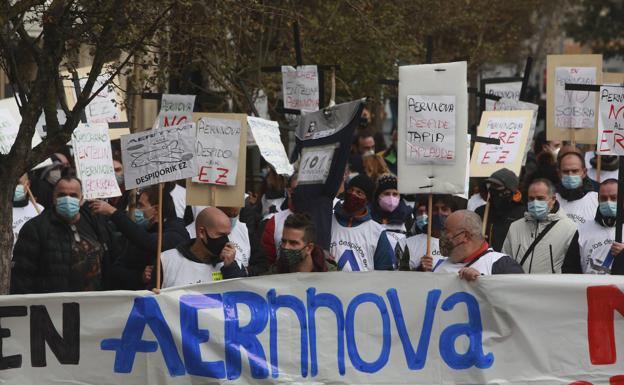 El ERE en Aernnova se cierra sin acuerdo y la empresa despedirá a 82 trabajadores en Berantevilla