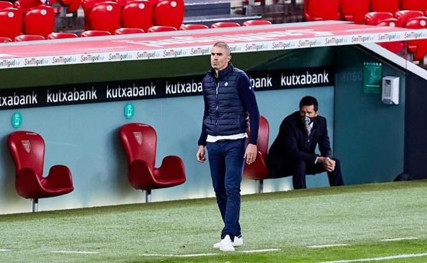 Garitano: «El crédito lo ponéis vosotros, yo estoy contento»