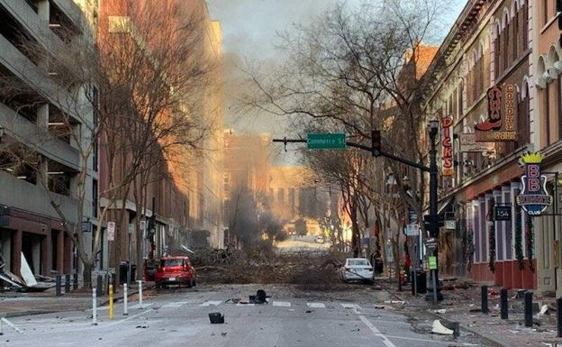 La Policía investiga una explosión en el centro de la ciudad estadounidense de Nashville