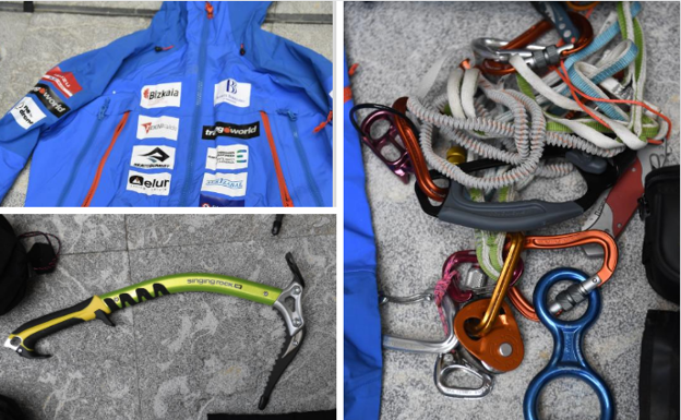 Este es el material que llevará el periodista de EL CORREO para acompañar a Alex Txikon en su expedición al Manaslu