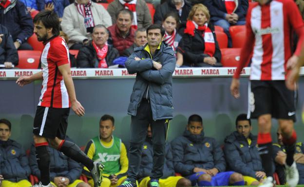 El Athletic quiso que Marcelino dirigiera el partido ante el Elche