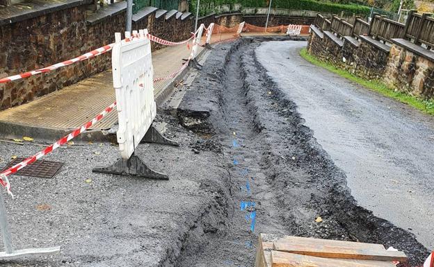 Okondo renueva la acometida de agua en la calle José Pablo Ulibarri