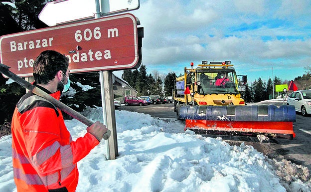 Las precipitaciones de nieve serán «generalizadas pero no muy intensas» en Euskadi esta tarde