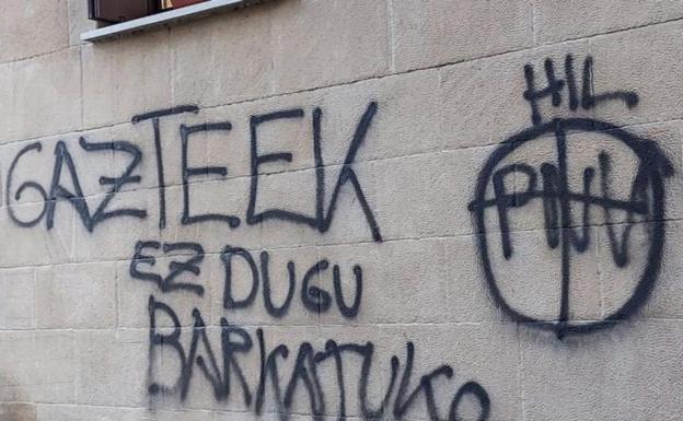 El PNV denuncia pintadas «mafiosas» en Hondarribia