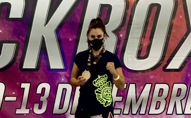Rocío Velázquez, la policía campeona de España de kickboxing