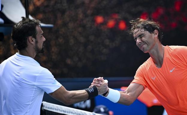 Rafa Nadal desarma al italiano Fognini y pasa a cuartos en el Open de Australia