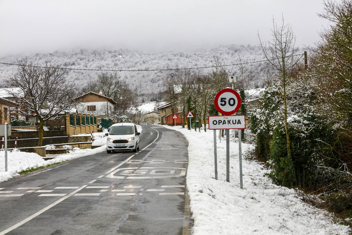 La nieve vuelve a Álava