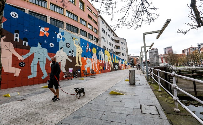 Un muro contra la violencia de género en el muelle de La Merced