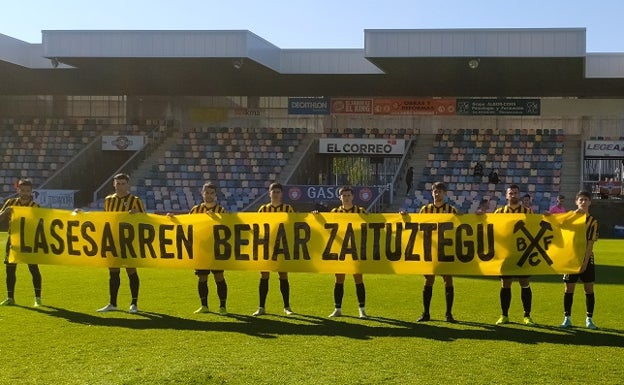 Los clubes vizcaínos de Segunda B se sienten perjudicados por jugar sin público