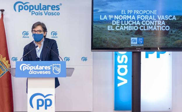 El PP pide que Álava dedique por ley el 15% de su presupuesto contra el cambio climático