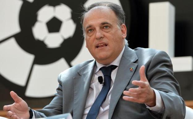 Tebas vuelve a cargar contra Florentino: «La Superliga ha hecho el ridículo, sus líderes han demostrado su ignorancia»