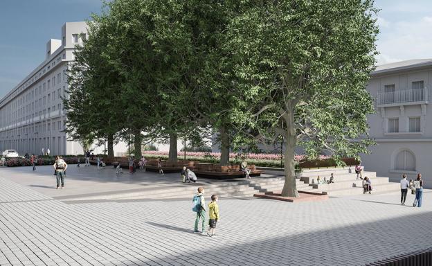 Vitoria ganará una nueva plaza en el centro entre Correos y el Memorial
