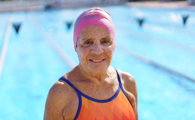 1.500 metros libres a nado con 84 años