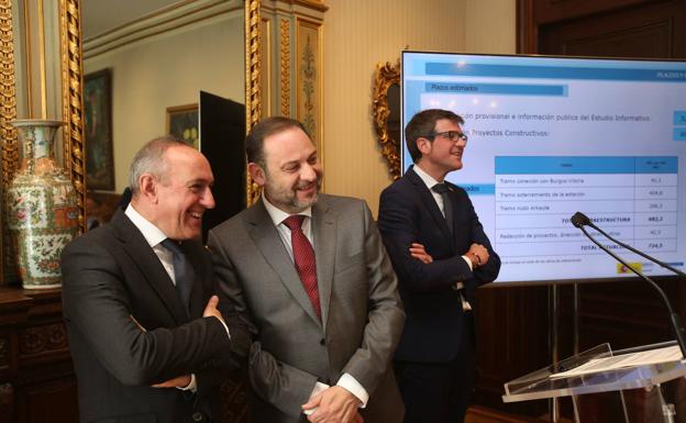 González reclama a Fomento un «cronograma claro» sobre el soterramiento del TAV en Vitoria