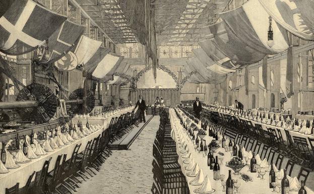 El día que la reina comió en los astilleros de Sestao