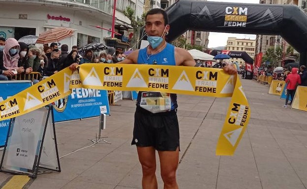 Asier Larruzea, líder de la Copa de España de trail tras ganar en Miranda
