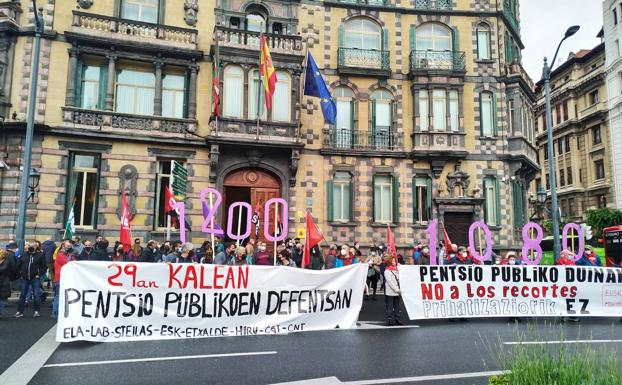 ELA y LAB se unen a los jubilados el próximo día 29 en defensa de las pensiones