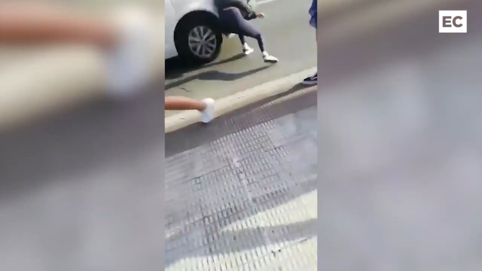 La menor atropellada en Ortuella el domingo fue empujada a la calzada