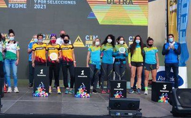La selección vasca femenina logra el bronce en el Campeonato de España Ultra Trail