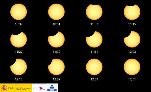 El eclipse que se ha podido ver desde España