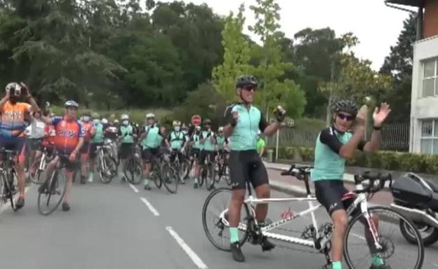 Jaime Lafita supera el ecuador de su desafío en bici para visibilizar la ELA