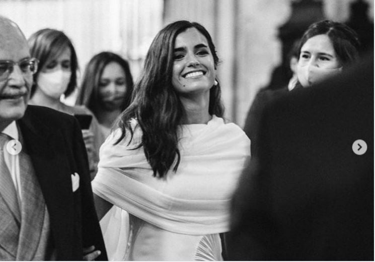 Elisa, la novia de Valladolid que ha dado la vuelta al mundo vestida por Victoria Beckham