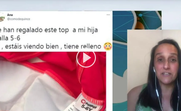 Una madre denuncia la venta de bikinis con relleno para niñas de 5-6 años: «Pensé que se habían equivocado»