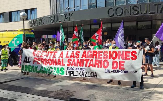 Los técnicos de ambulancias de Álava piden mayor seguridad tras las últimas agresiones