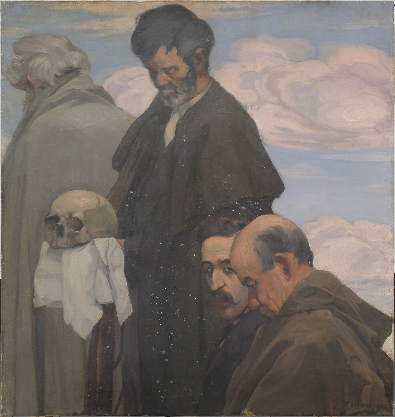 Los cuatro lienzos restaurados de Zuloaga de Arrate que lucen en el Bellas Artes