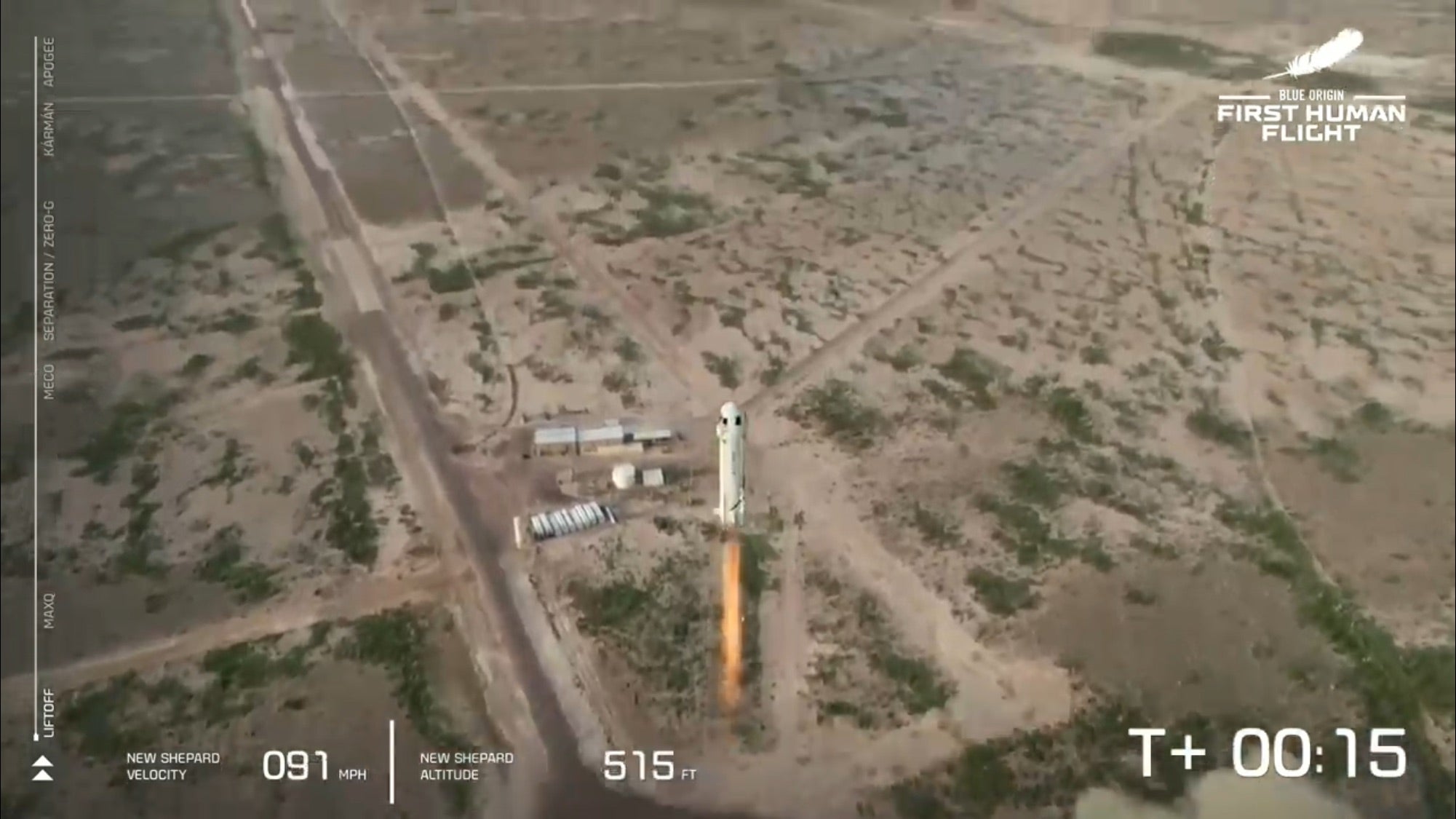 Jeff Bezos vuela hoy al espacio