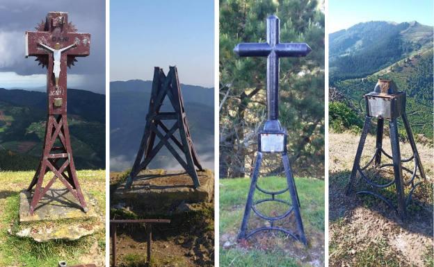 Denuncian actos de vandalismo contra las cruces ubicadas en dos montes de Llodio