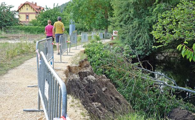 Inician las obras de recuperación de la Vía Verde del Vasco-Navarro a su paso por Antoñana