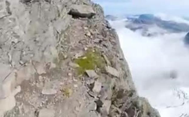 El impresionante vídeo de Kilian Jornet en una carrera al borde del abismo