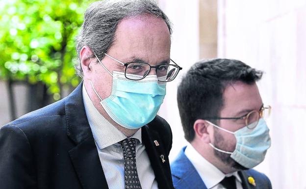 Torra carga contra Aragonès y le pide que deje de ser «muleta» de Sánchez