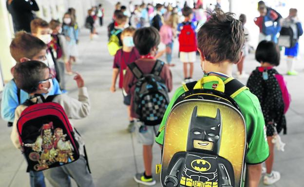 Una vuelta al 'cole' como la del curso anterior en Euskadi