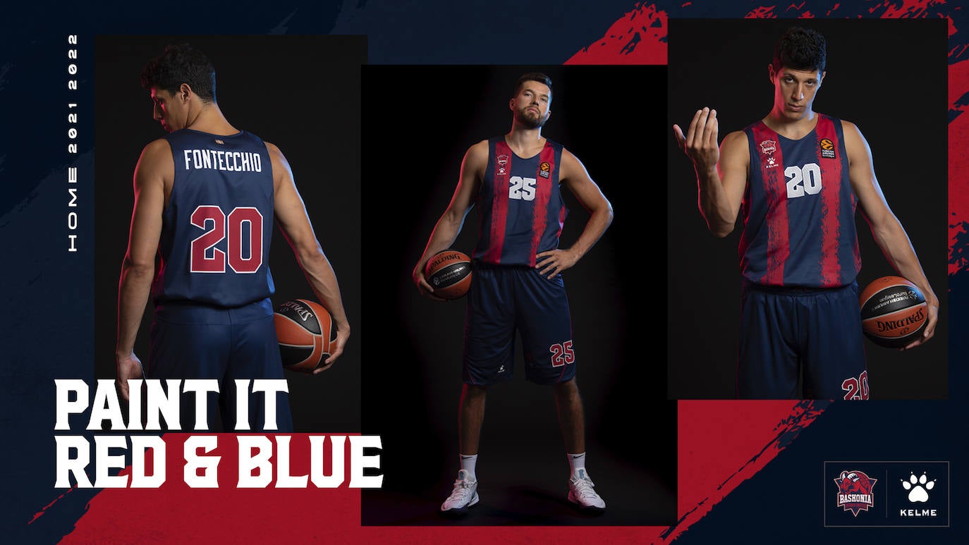 Las tres nuevas camisetas del Baskonia