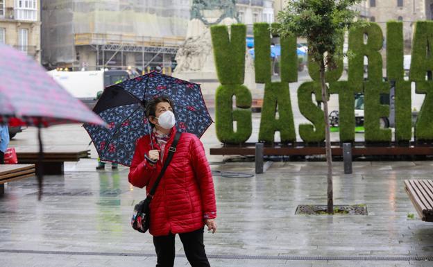 En Vitoria y parte de Álava ha llovido más este miércoles que entre julio y agosto juntos