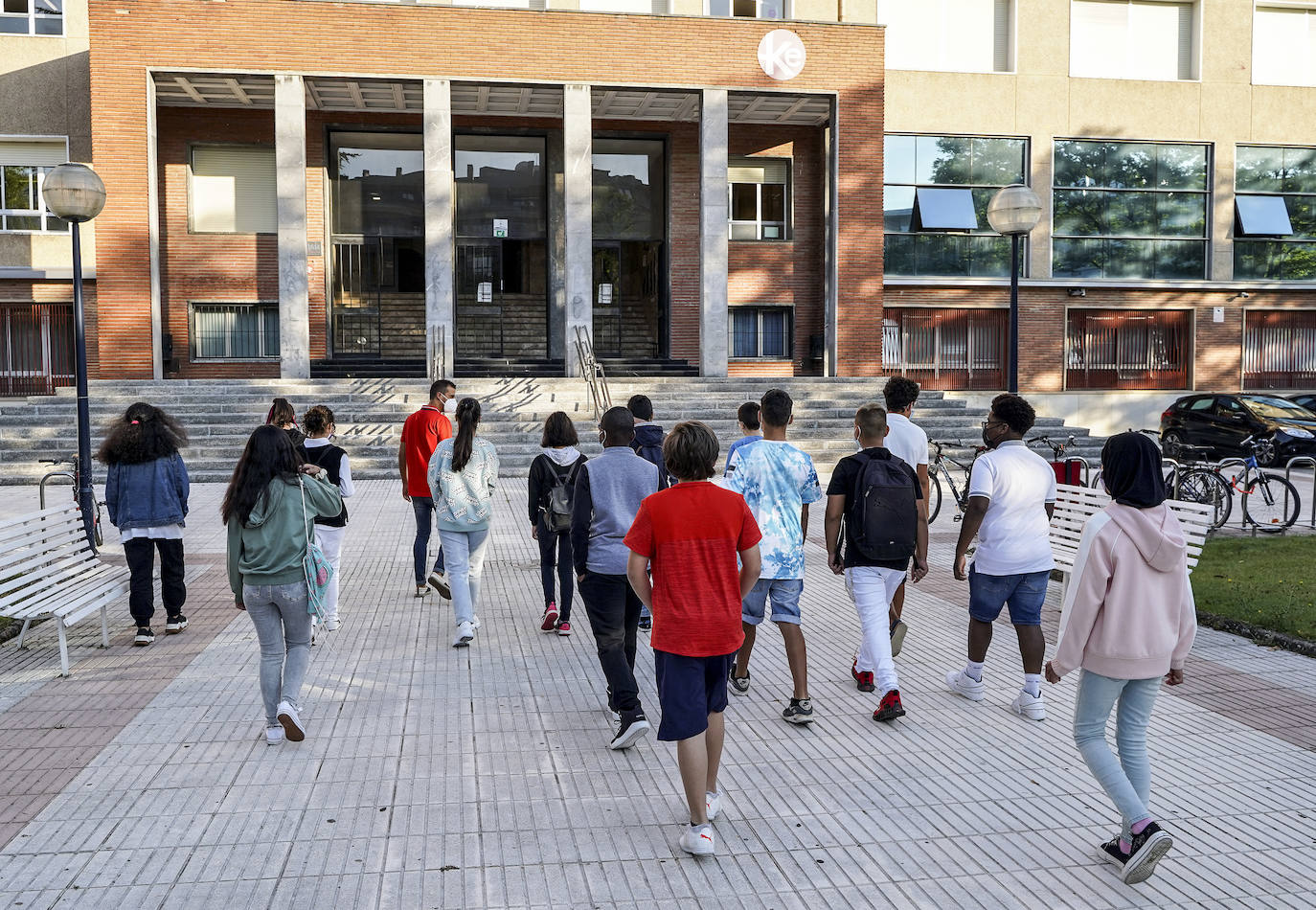 Los primeros escolares regresan hoy a clase en Vitoria