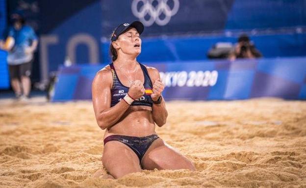 Elsa Baquerizo, pareja de Liliana en la selección de voley playa, se retira