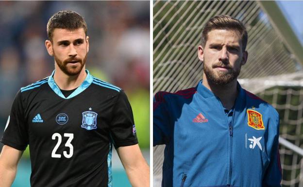 Unai Simón e Iñigo Martínez, con La Roja en la fase final de la Nations League