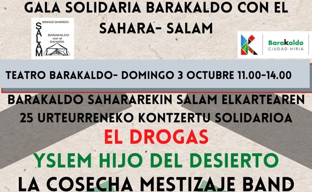 La asociación Barakaldo con el Shara celebra 25 años con una gala este domingo en el Teatro Barakaldo