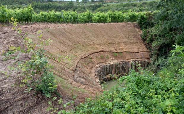 URA estabiliza un meandro del río Mayor a su paso por Elciego