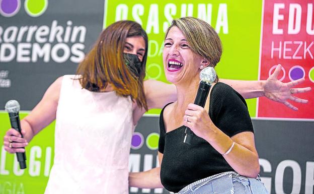 La difícil misión de Yolanda Díaz en Euskadi